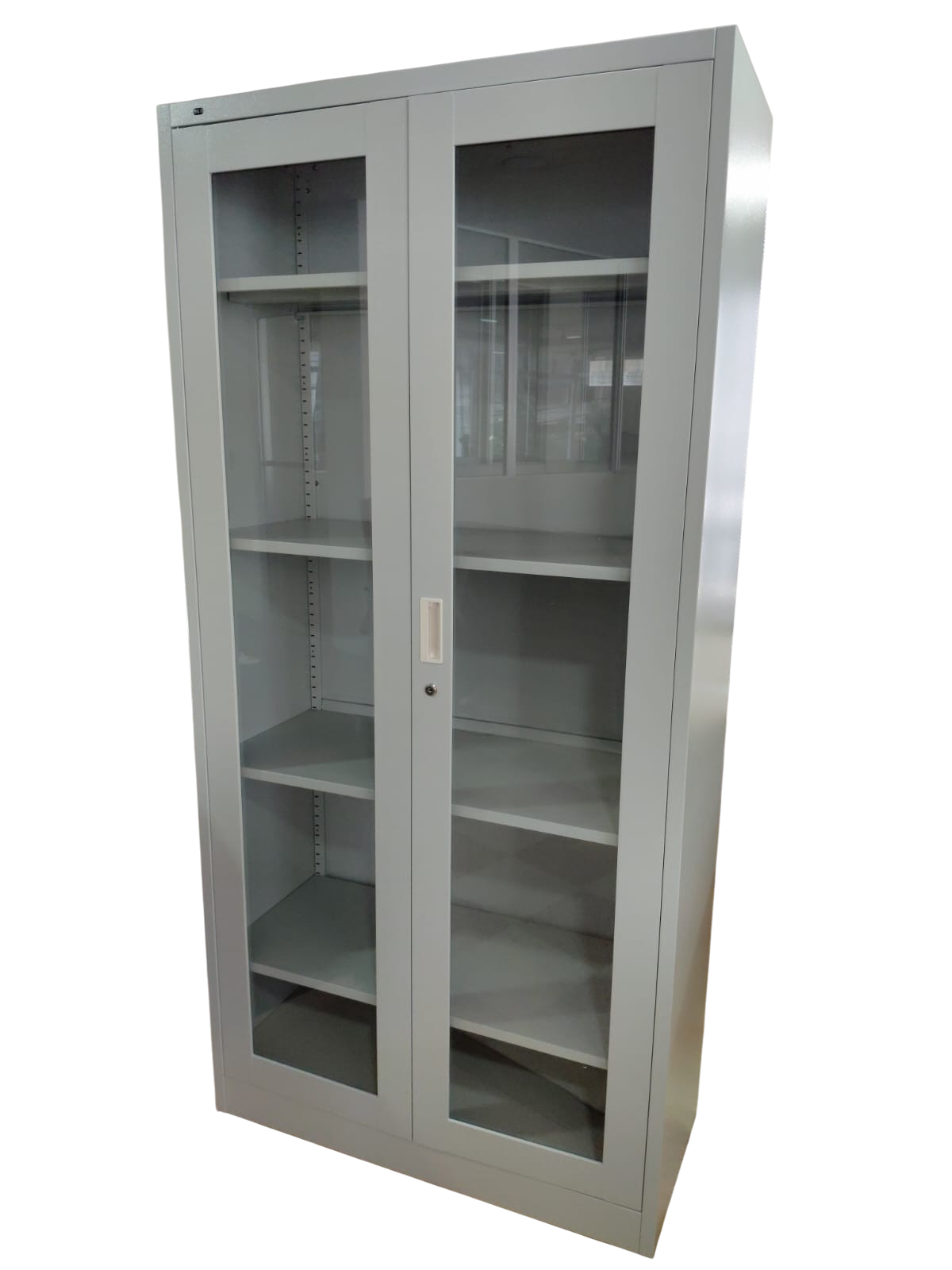 24 Armario de Metal MZ-041 puertas cristal 36x16x73''